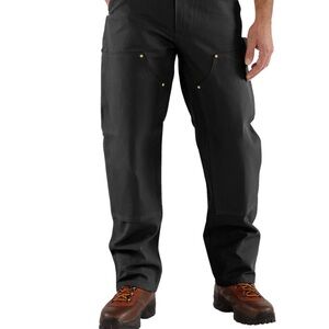 Carhartt Black Pants with Gold Button